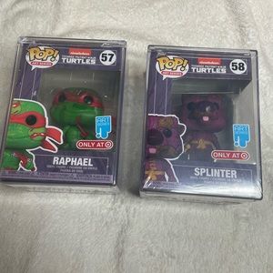Nickelodeon Teenage Mutant Ninja Turtles #57 Raphael & #58 Splinter Funko Pops